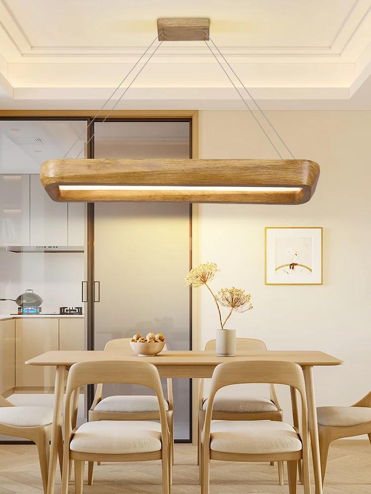 Minimalist ische wabi sabi Esszimmer Rechteck Pendel leuchten Kaffeehaus Bar Schlafzimmer Lampe Französisch Creme Stil Restaurant Kronleuchter