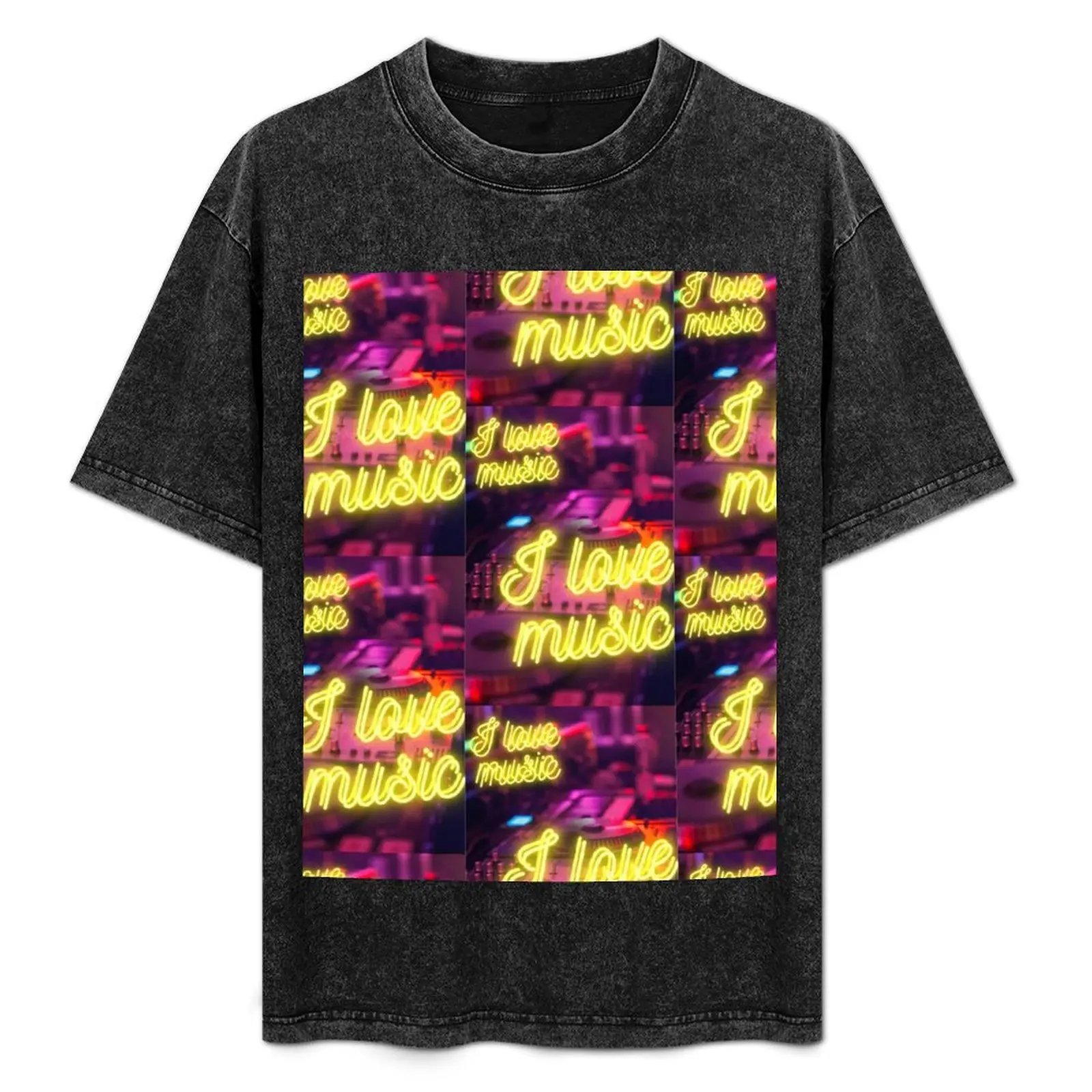 

I love music T-Shirt Gym Exercise Short Sleeve T-Shirt