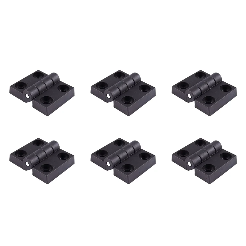 

6Pcs 63Mm X 50Mm Cabinet Plastic Hinge Door Hinges Hinge Black-ABQU