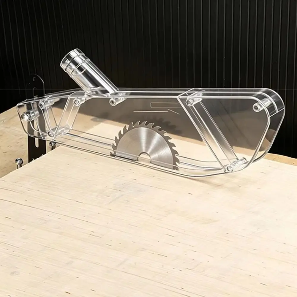Anti-Dust Table Saw Protective Cover Transparent Stand Wood Router Safety Shell Clear Safety Dust Guard