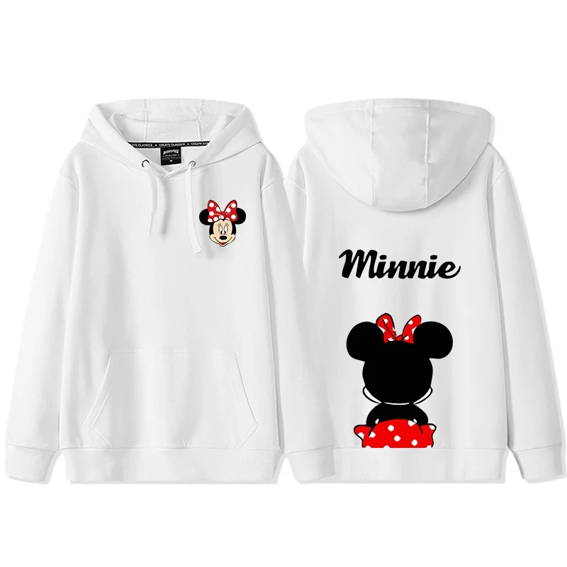 Autumn Couple Outfit New Cartoon Disney Mickey Mouse Hoodie Best Friend Outfit Women\'s Loose Hooded Pullover Hoodie Jacket Top