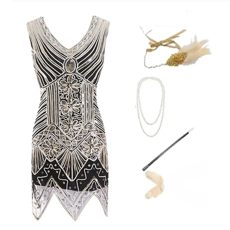 Handgeweven 920S Retro Pailletten Dr Gatesburg Avondjurk Sprankelende Dames Faion Retro Sle Par Dr Lente 2023