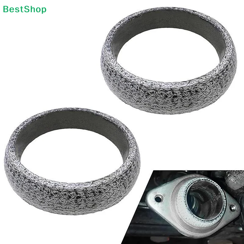 Universal High‑Temperature Exhaust Donut Gasket Ring‑Shape Exhaust Pipe Flange Seal Gasket Exhaust Flange Muffler Replacement