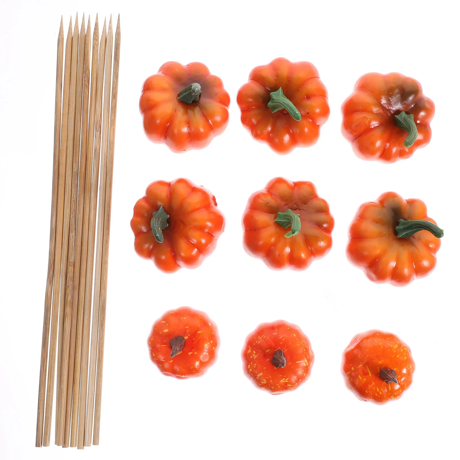 

9pcs 1 Set Bouquet Adornment Halloween Thanksgiving Decoration Autumn Party Diy Accessories Lightweight Topper For Bouquet
