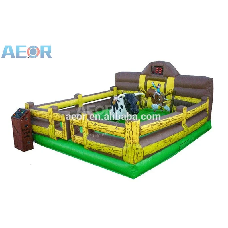 Carnival Inflatable Rodeo Simulator Machine Riding Sport Game Rodeo Mechanical Bull for Sale