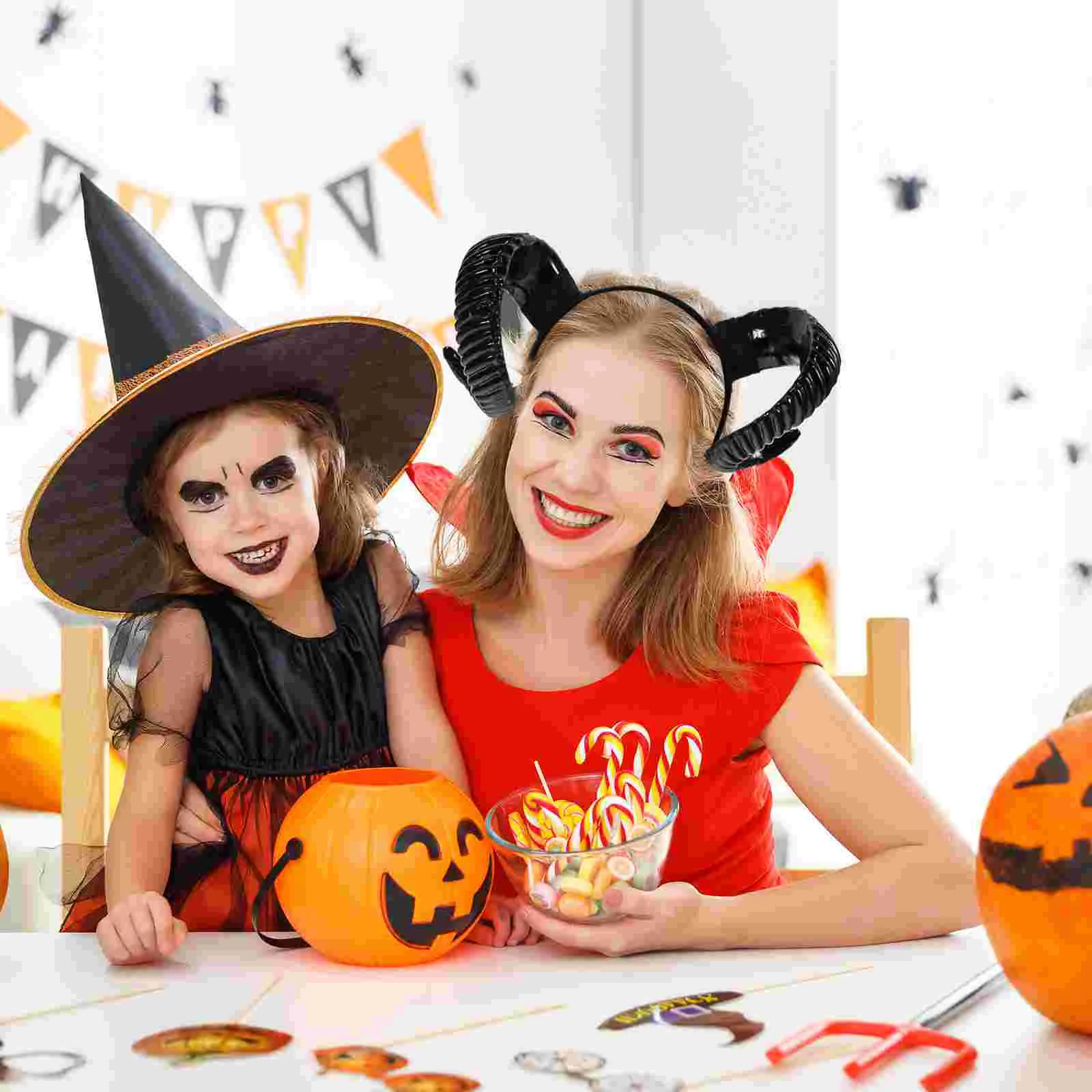 

Party Headdress Performance Hair Hoop Horn Headbands Girls Halloween Cosplay Christmas