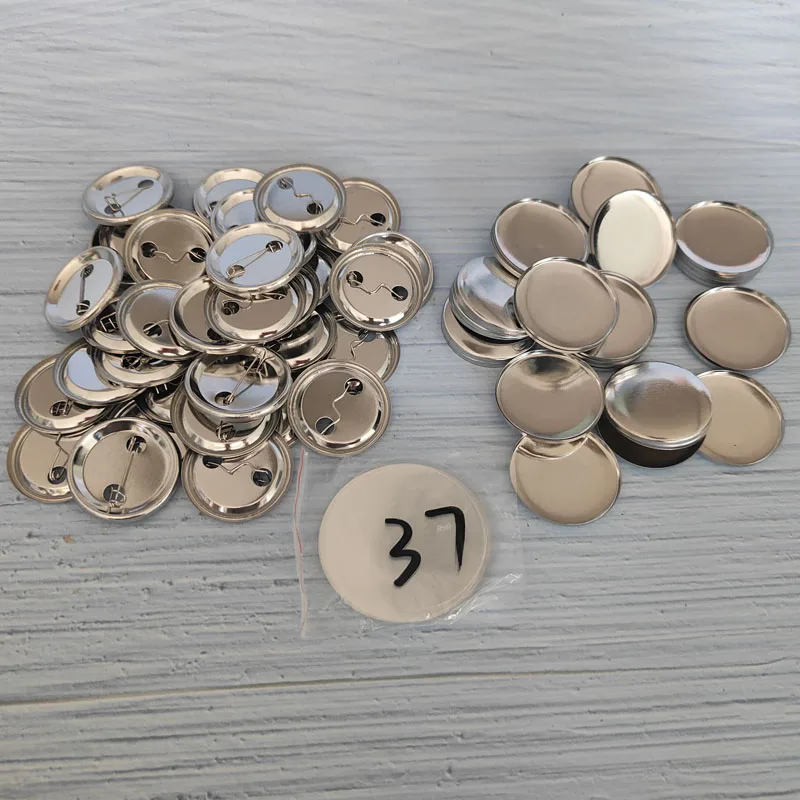 Metalowe guziki szpilki czysty guzik odznaka części ekspres значки набор 25MM/32MM/37MM/44MM/50MM/56MM/58MM 100 sztuk