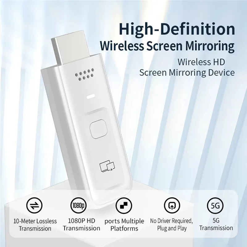 ABJF--مرآة محول متوافقة - محول متوافق - محول متوافق مع Airplay ودعم Miracast