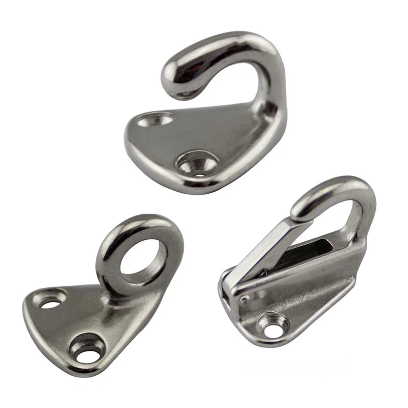 Stainless Steel Fending Hooks Fender Spring Hook Snap Attach Rope Boat Sail Tug Ship Marine Hardware Boats Accessories