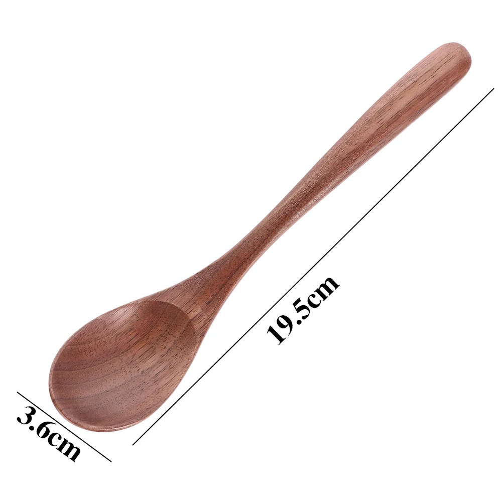 

Wooden Japanese Style Dessert Stir Gift Coffee Kitchen Supplies Tableware Soup Spoons Rice Scoop