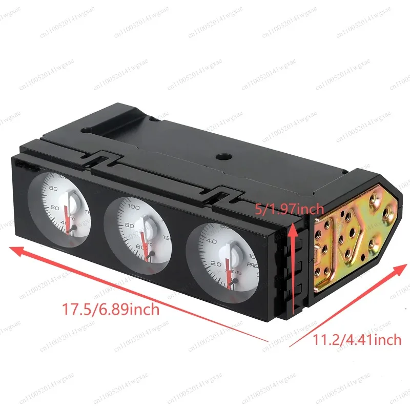 Multi-color Backlit Car Meter White Needle Black Dial Modification Accessory