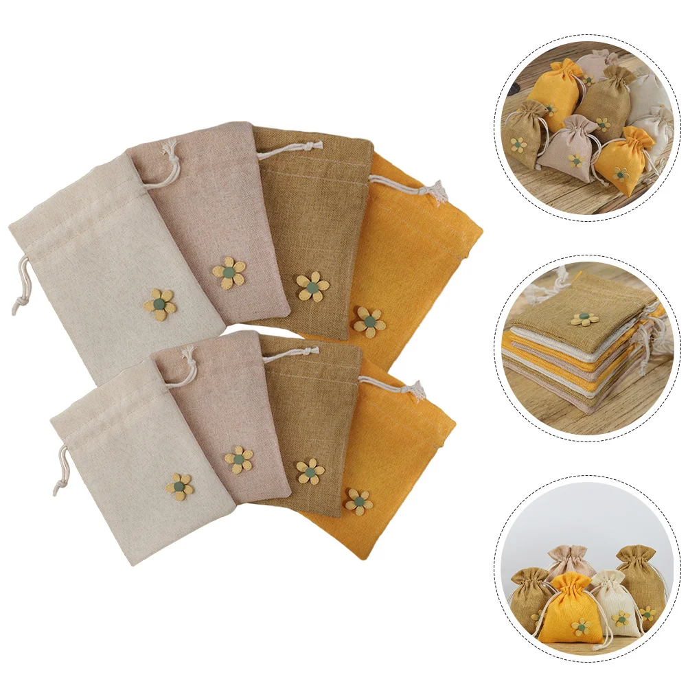 

8Pcs Scented Sachet Bags Empty Lavender Pouch Decorative Storage Lightweight Portable for Dried Flower Wardrobe Perfume Holder