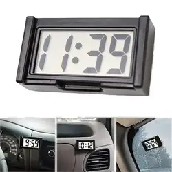 Mini Digital Clock Large Screen Car Dashboard Electronic Clock Self-adhesive Mini Clock Car Clock For Truck Dashboard