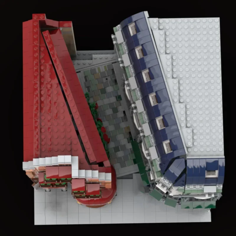 2196pcs MOC Winkelen Straat Architectuur Bouwstenen Bricks Speelgoed voor Kinderen Volwassen Verjaardag Festival Cadeau