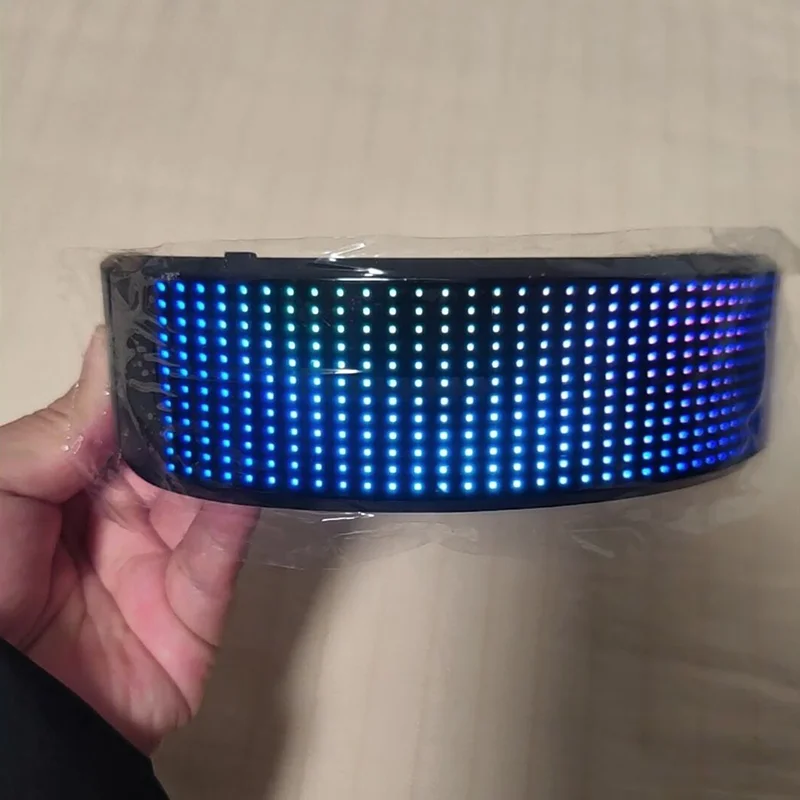 Cyber Punk Eyewear Full-Color LED Shining Glasses Support APP Control Programmable Dynamic Light Up For Party Bar Cosplay Props