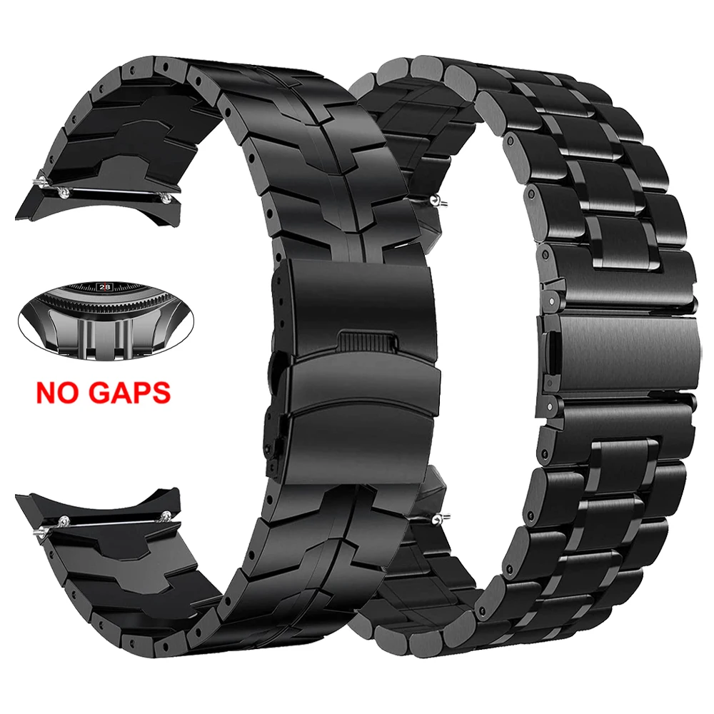 

Ремешок из нержавеющей стали для Samsung Galaxy Watch 6 5 4 44 40 мм Pro Classic 46 42 мм 47 мм 43 мм