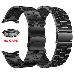 No Gaps Stainless Steel Strap For Samsung Galaxy Watch 6 5 4 44 40mm Pro Classic 46 42mm 47mm 43mm Metal Band Original Bracelet