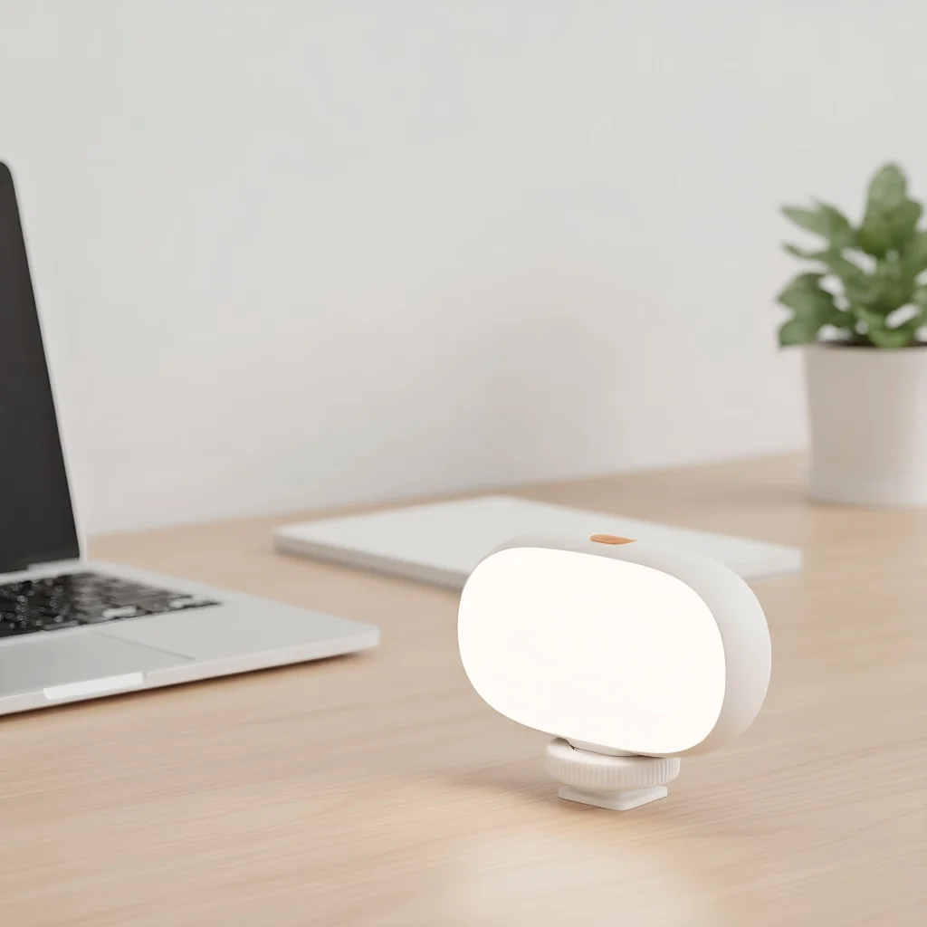 ضوء ملء LED صغير للهاتف الخلوي - ضوء ناعم محمول بقدرة 600 مللي أمبير في الساعة للفيديو/الرفيعة #6