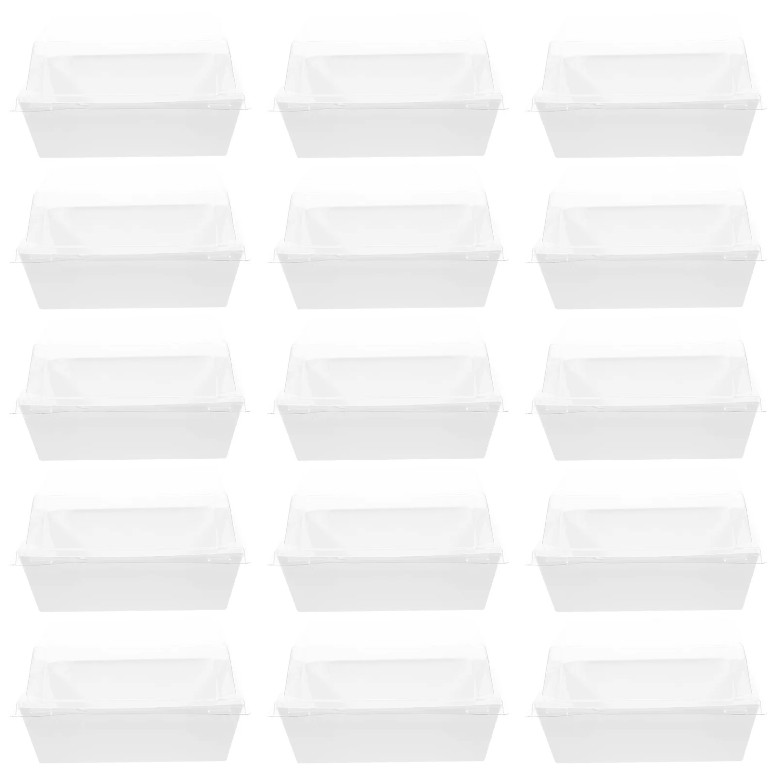 

50pcs Dessert Box Clear Cake Boxes Cookie Container Muffins Box Bakery Storage Container Small Cake Boxes For Baked Goods Party