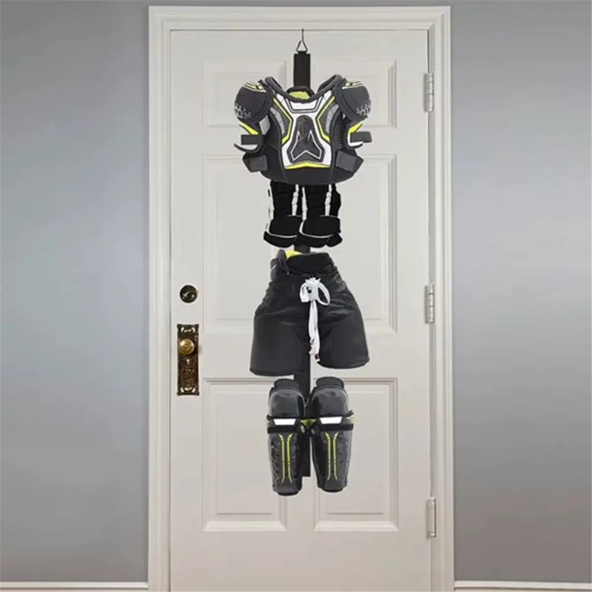 ABYB Hockey Drying Rack Equipment Hockey Gear Organizer with 5 Hooks Camping Sports Dorm Accessories