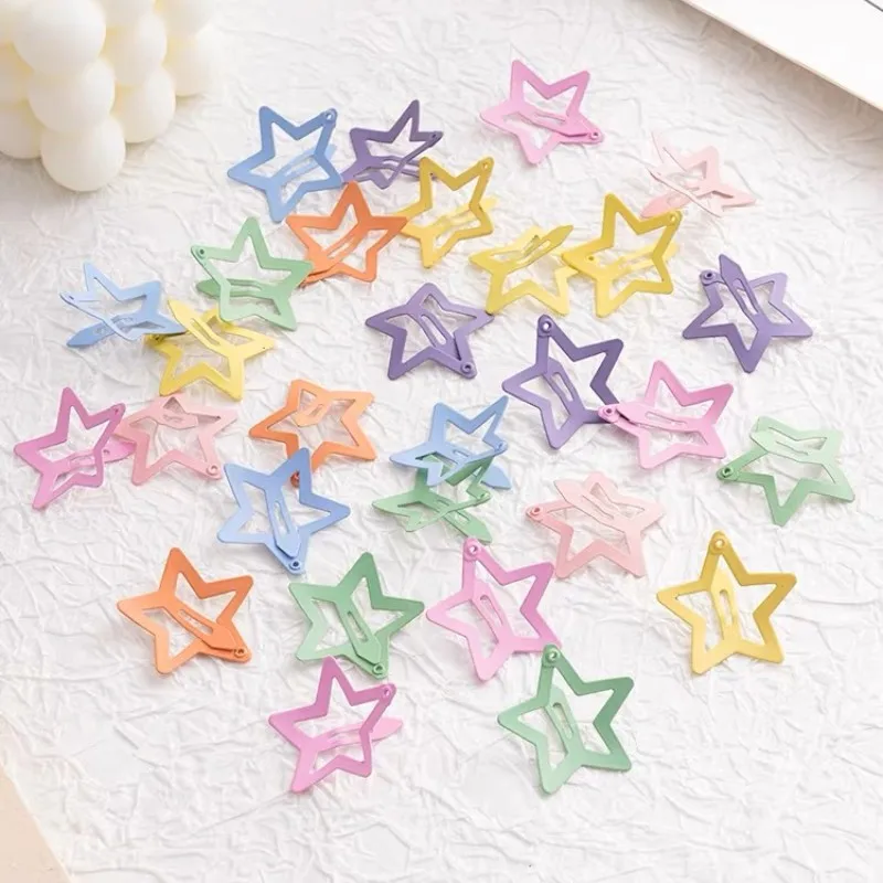 20/40Pcs Colorful Star BB Hair Clips For Girls Children Lovely Hair Decorate Hairpins Barrettes Headwear Kids Hair Accessories