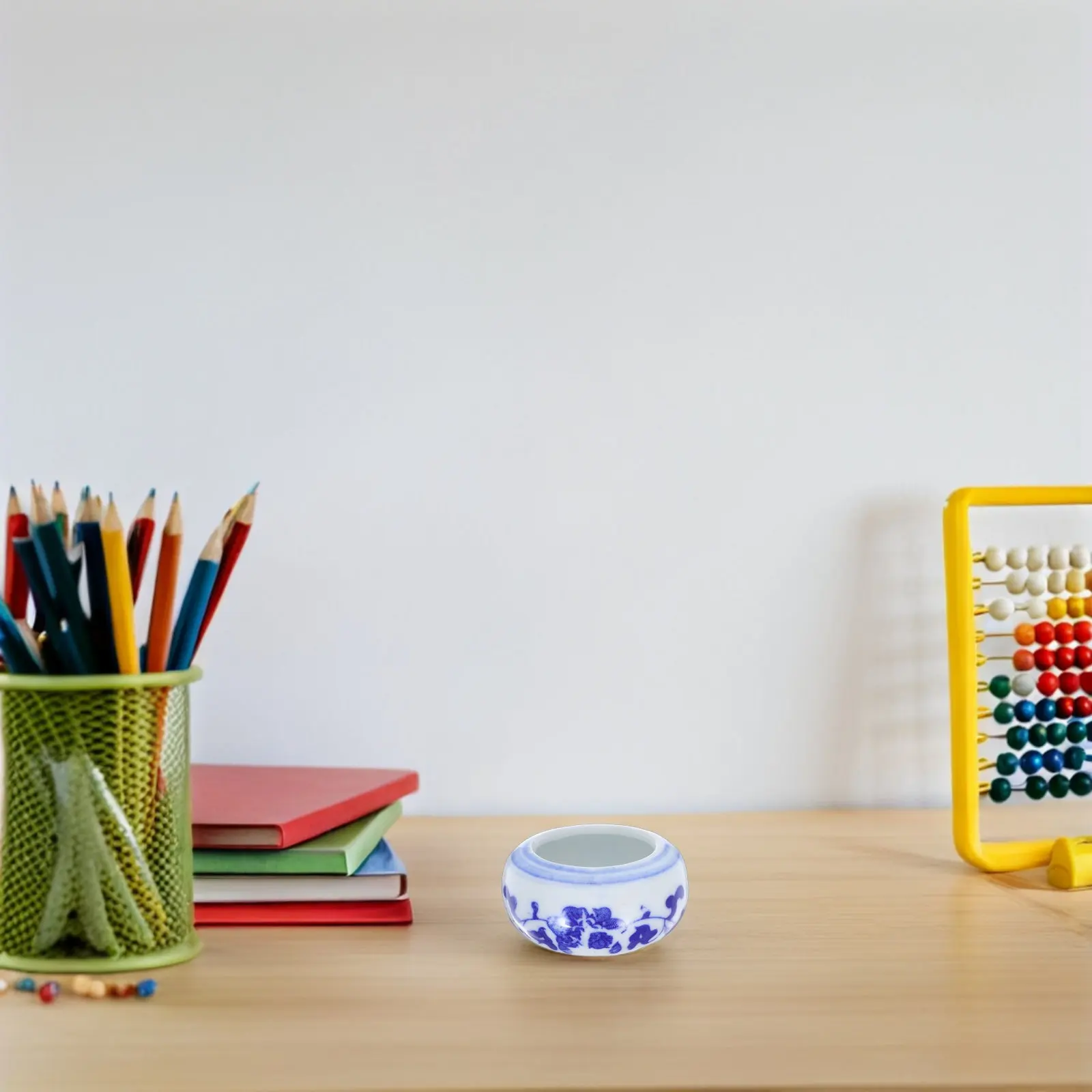 12Pcs Plate Premium Ceramic Ink Dish Creative Design Smooth Surface Lightweight Portable Calligraphy Painting