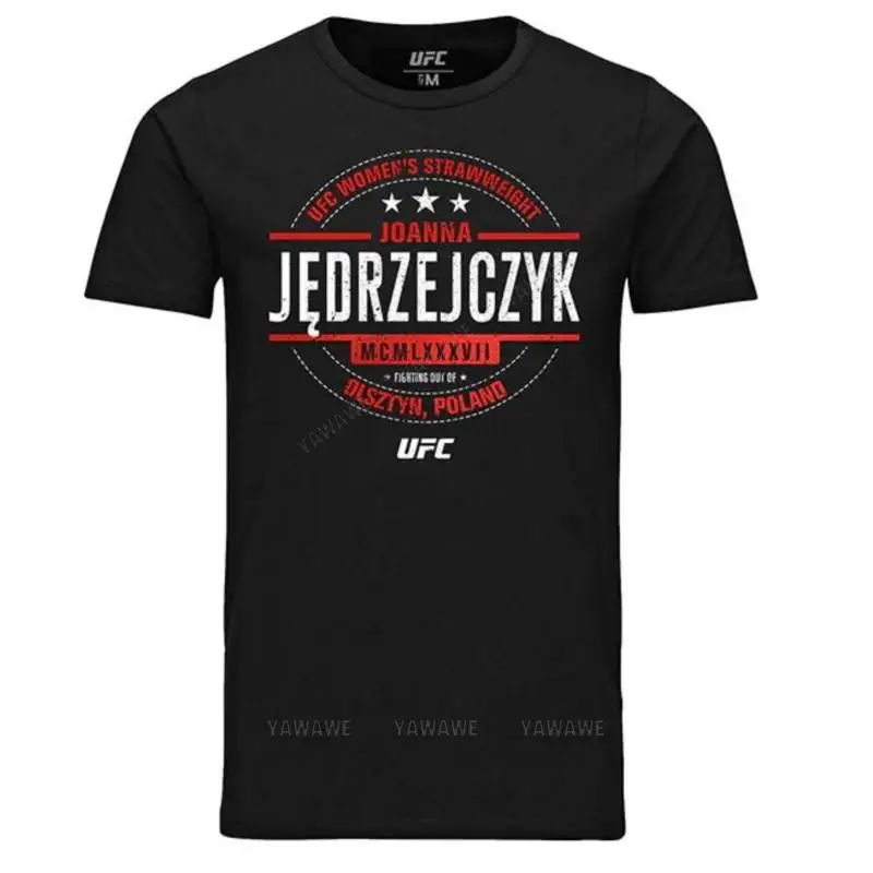 New cotton brand t-shirt black unisex tee shirt Joanna Jedrzejczyk T Shirt1 men fashion print tshirt teenager casual tees top