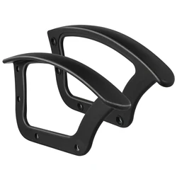 2 Pcs Plastic Chairs Arm Rest Computer Holder WheelPlastic Chairs Armrest Rings Rack Plastic Office Gaming Arm Rest Accessories