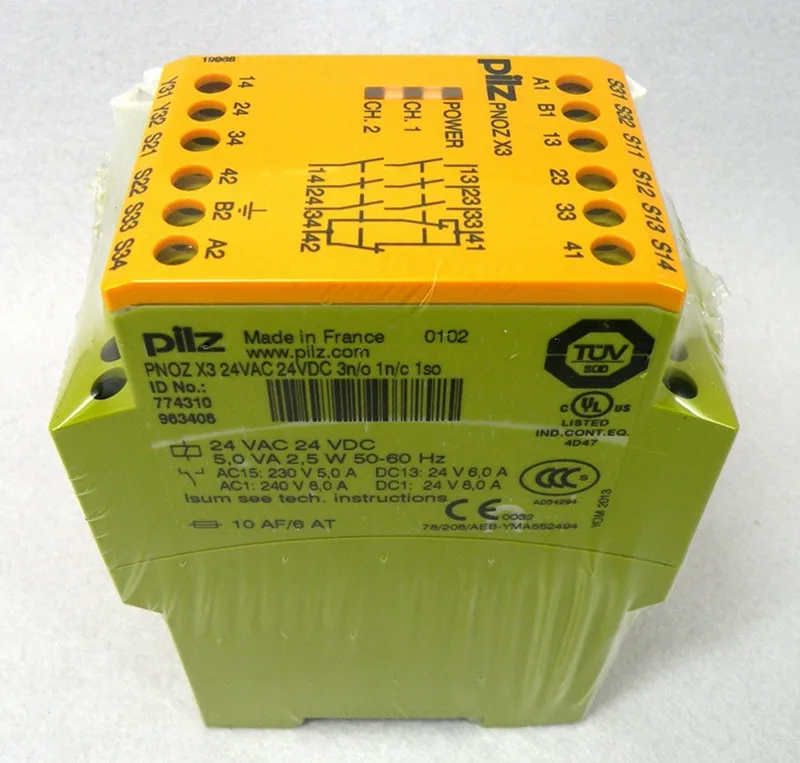 Original Pilz PNOZ X3 X3P X4 Safety Relay 774310/774315/774319/774318/774314/774311/777310/777313/774730/774585/774738