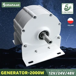 Generatore di Turbine eoliche 2000w PMG 12V 24V 48V 500 Rpm AC DC Power Magnetic dinamo turbina ad acqua idro alternatore energia libera