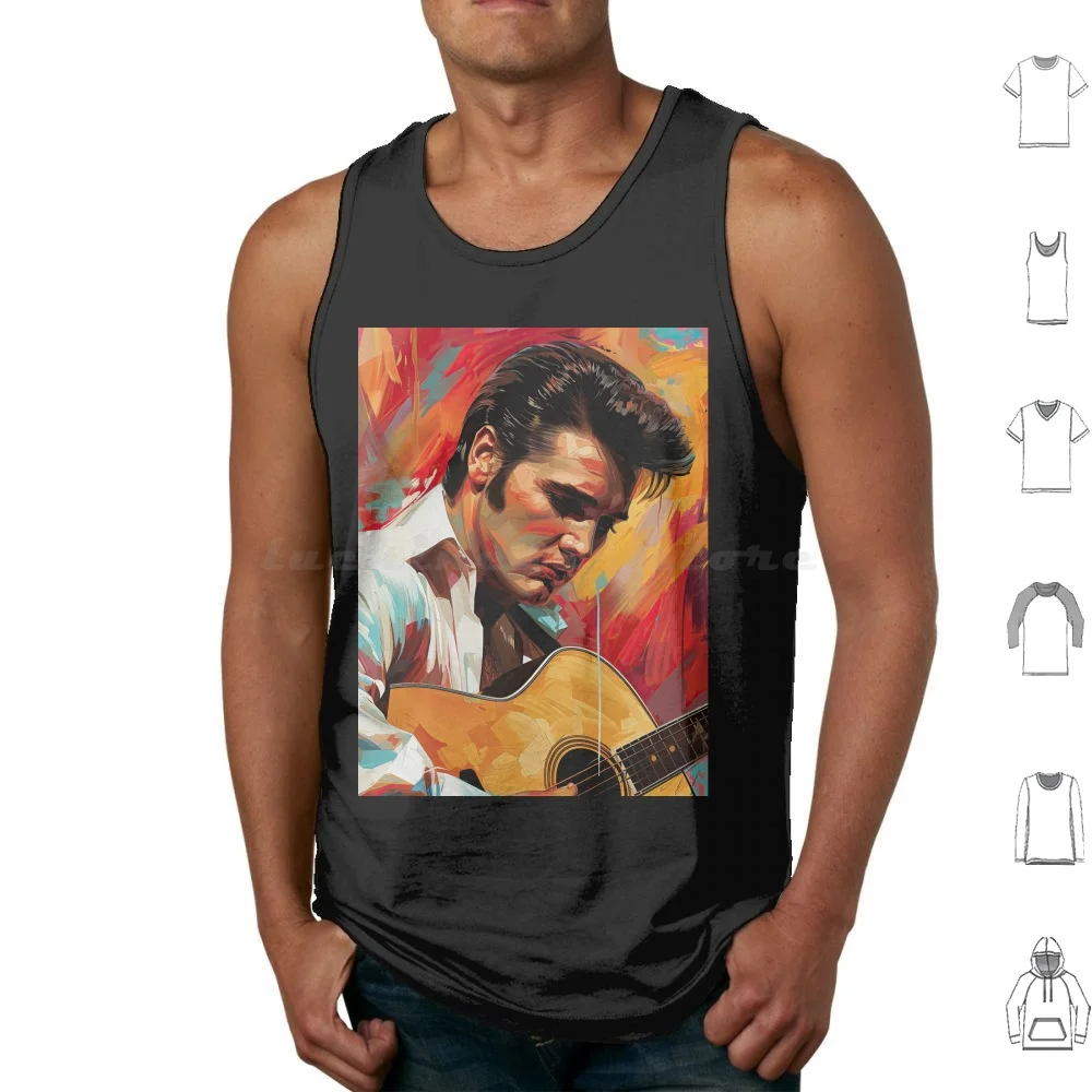 Blue Suede Legend Artwork Tank Tops Vest Sleeveless Aloha From Hawaii Jailhouse Jazz Music Albums Cool Song Blues Live