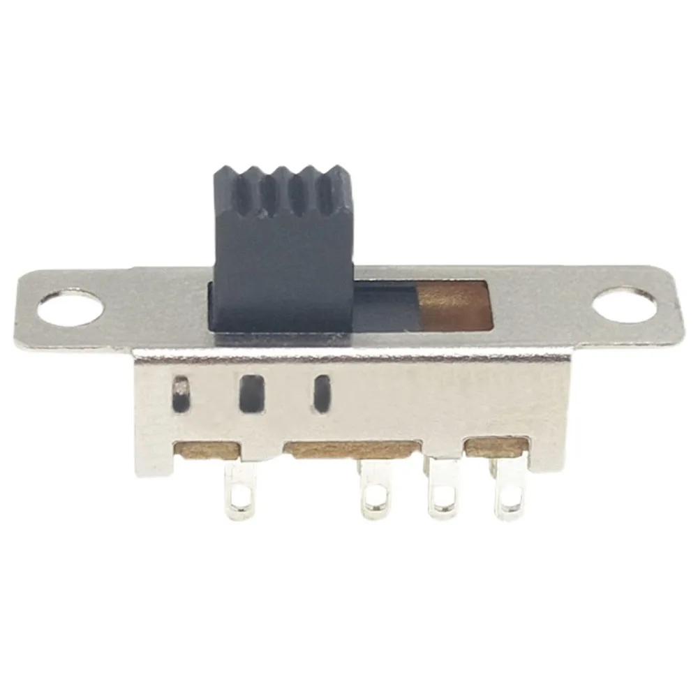 10 pz SS23E04 doppio interruttore a levetta 8 pin 3 file 2P3T DP3T maniglia alta 5mm interruttore a scorrimento piccolo interruttore di alimentazione