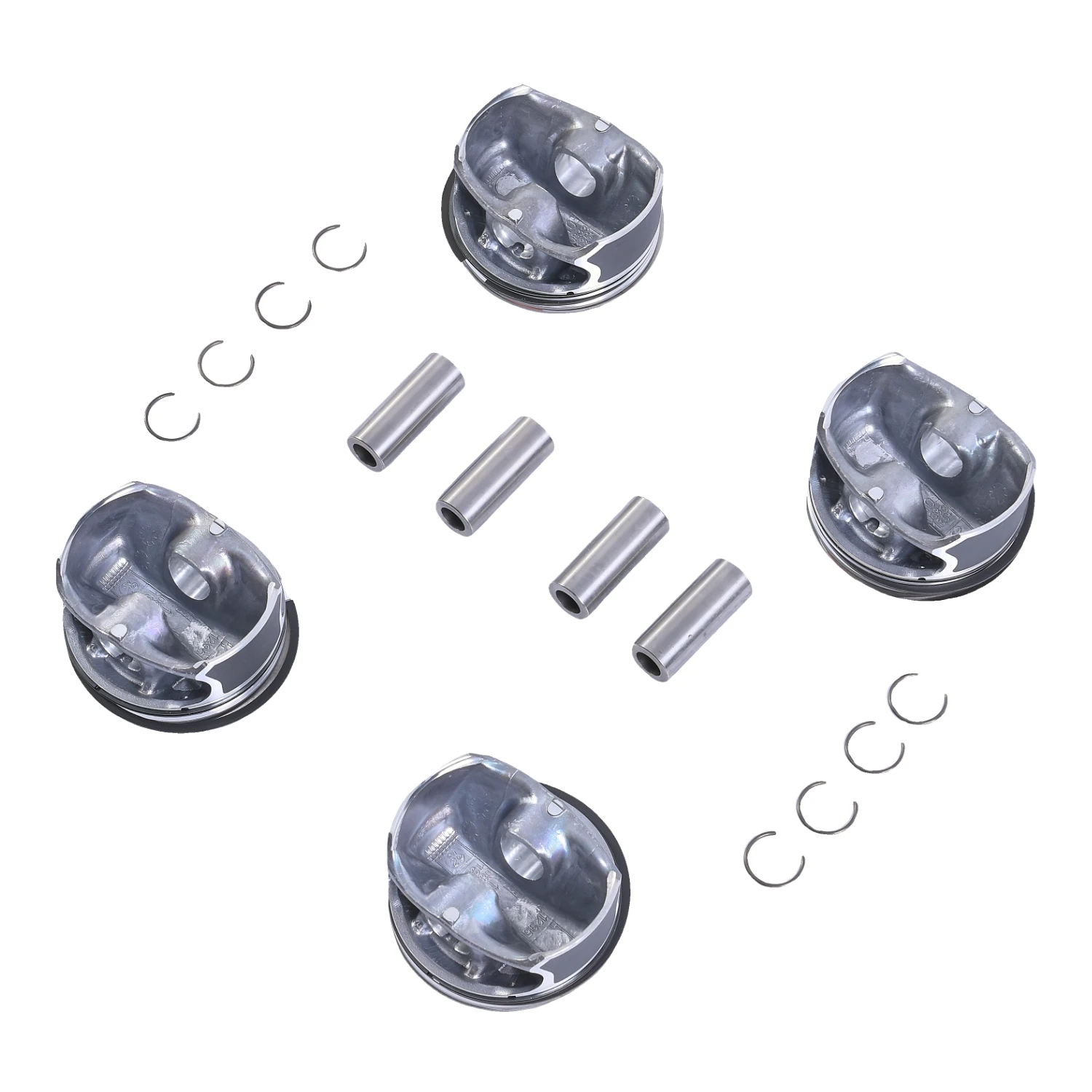 M270.910 Engine 4PCS Pistons&Rings Set Φ83mm KS For Mercedes-Benz A200 CLA200 GLA200 1.6T Car Accessories Replacement 2700301717