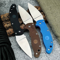 New Style Folding Knife D2 Blade Nylon Fiber Handle High Hardness Outdoor Outdoor Camping Tactical Hunting Pocket Tools