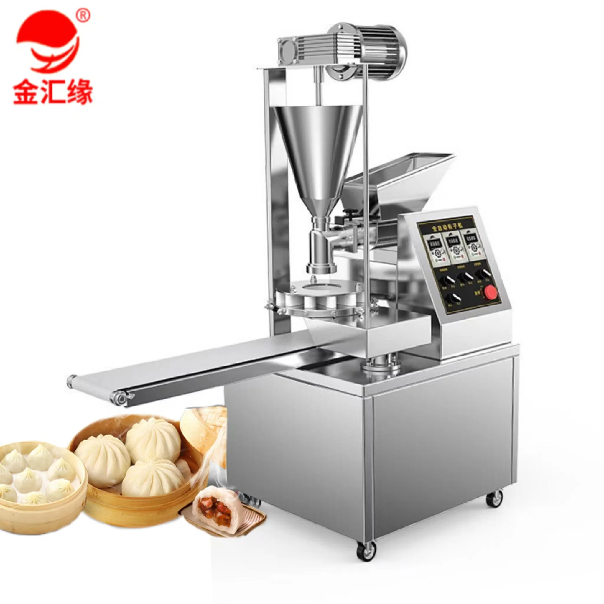 

New in Commerce 220V Stuffed Bun Machine Dumpling Maker for Steamed Buns in Bakery Home and Farm Use