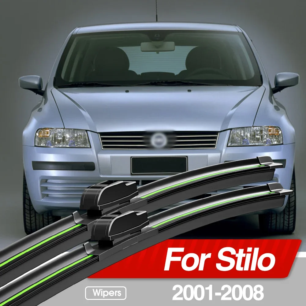 

For Fiat Stilo 2001-2008 Front Windshield Wiper Blades 2pcs Windscreen Window Accessories 2002 2003 2004 2005 2006 2007