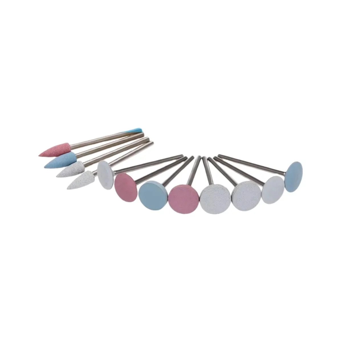 12 Stück/Packung Dental-Silikon-Schleifköpfe Zahnpolierer für Niedriggeschwindigkeitsmaschinen Polierwerkzeuge Zahnmedizin Labor HP0312