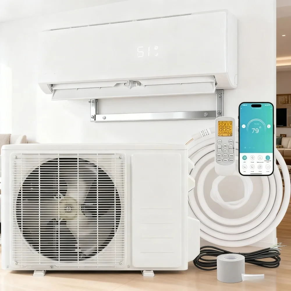 

Инверторный мини-сплит кондиционер 9000 BTU, 19 SEER, 115В, энергосберегающий, с предварительно заправленным конденсатором и тепловым насосом, на заказ