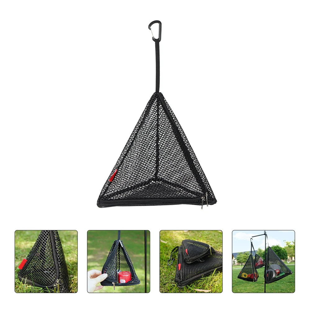 

Foldable Outdoor Drying Net Black for Clothes Vegetables Herbs Camping Garden Nylon PVC Windproof Zipper Storage Bag