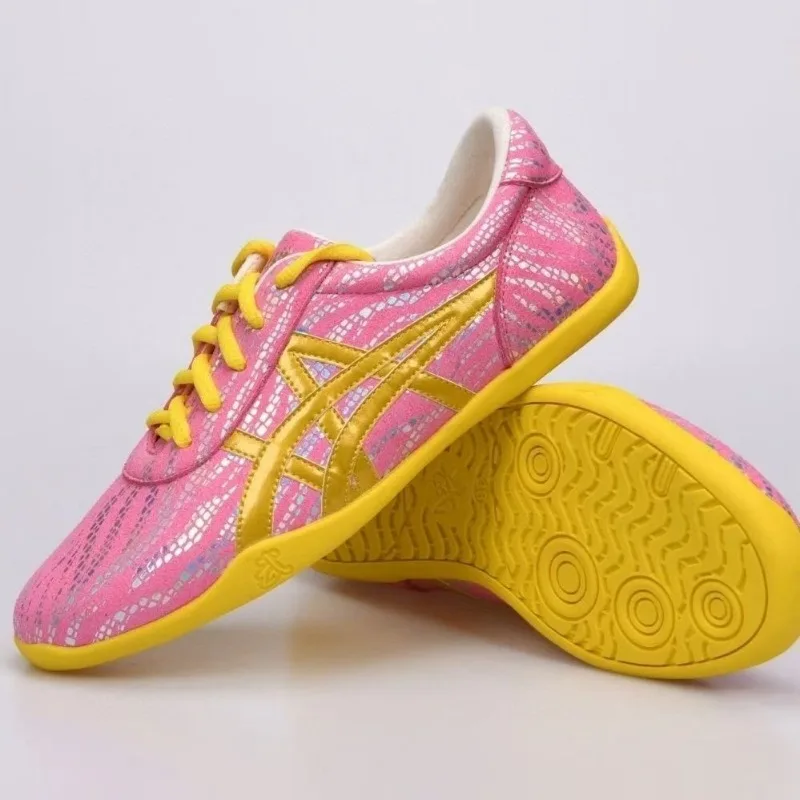 العلامة التجارية الكلاسيكية المهنية Wushu الرياضة التدريب حذاء مريح لينة وحيد اللياقة البدنية حذاء مربع الرياضة المفضلة تاي تشي حذاء