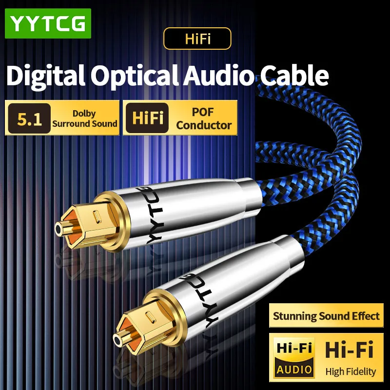YYTCG Toslink to 3.5mm Mini Optical Audio Cable, SPDIF Digital Fiber Cord for TV, Soundbar, Headphone, Speaker
