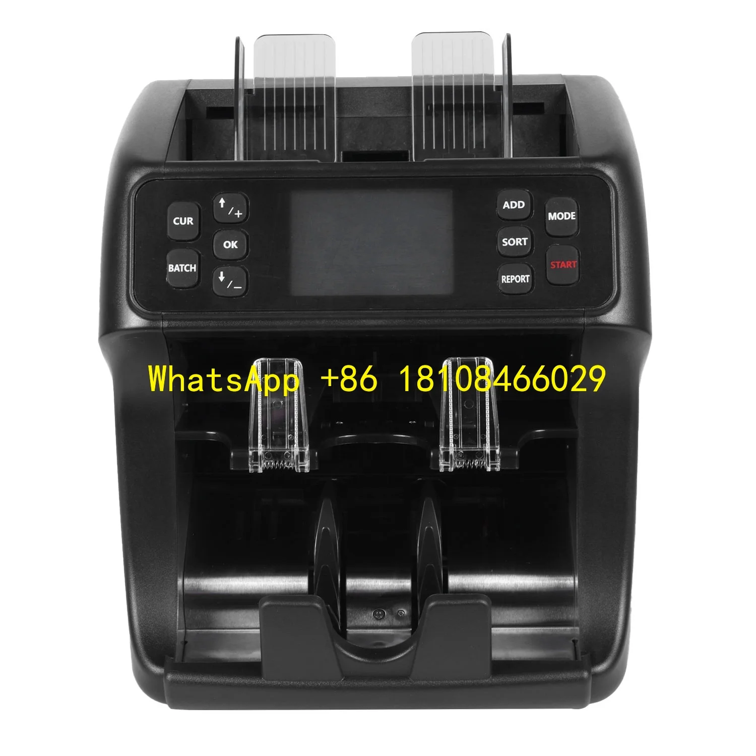 Counter for USD, CAD,COP,MXN,BRL,XOF,XAF TWO Pocket CIS Value Cash Paper Counting Machine Currency Counter Money