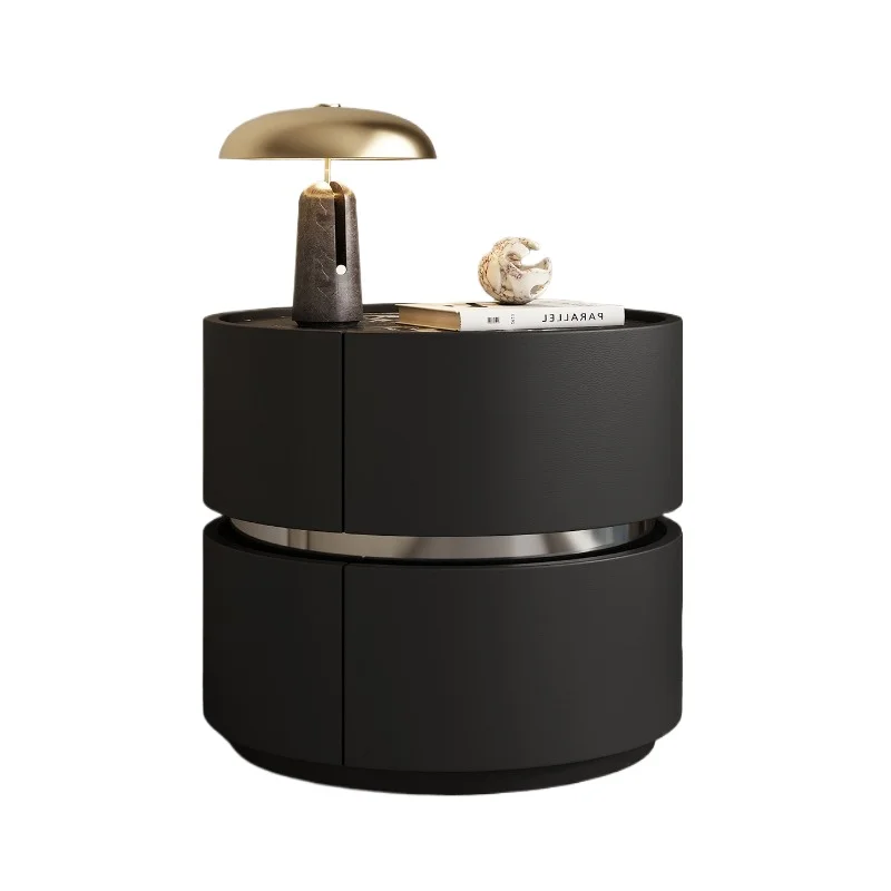 

Home bedroom light luxury high-end sense niche design sense modern simple smart bedside table rack