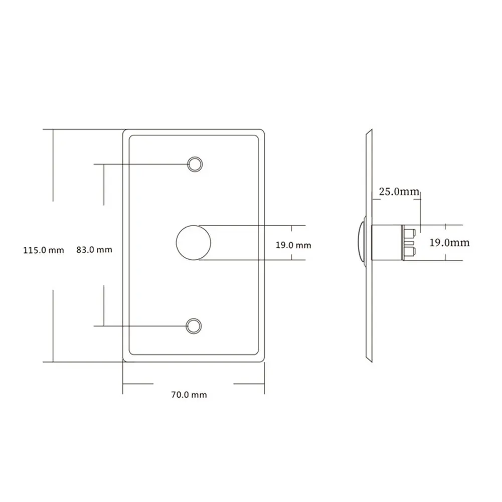 Stainless Steel Exit Button Switch for Door Push Sensor Opener Release Entry System Electric Strike Magnetic Lock