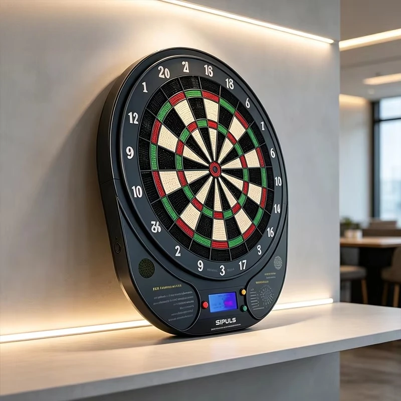 Electronic Dart Board, Durable LCD Screen, Voice Announcement, Soft Tip, Magnetic PU Safety, Professional Sports Equipment