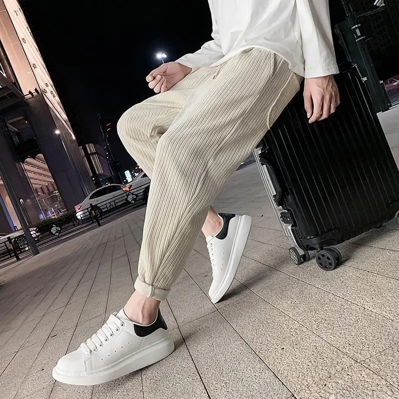 

Спортивные штаны для мужчин Брюки Спортивные Harajuku Высокое качество Новые осенне-зимние предложения Крутые незаменимые трендовые мужские спортивные брюки однотонные