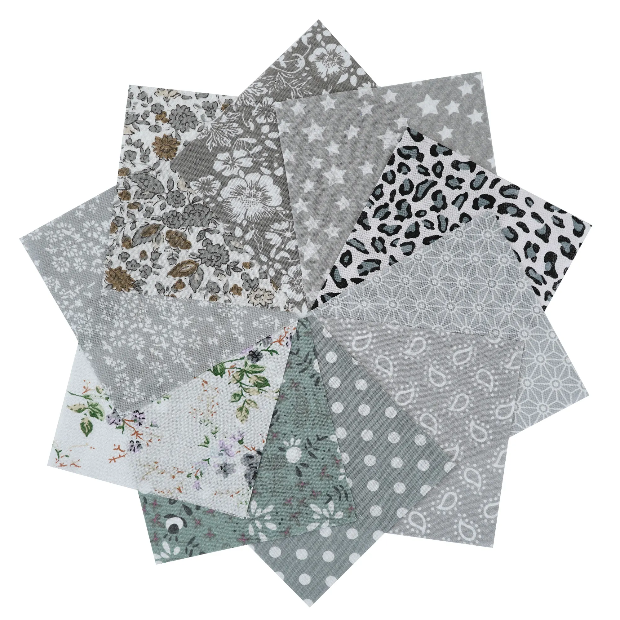 100PCS 25x25cm/10x10cm Quadrate Baumwolle Handwerk Floral Stoff Tücher für DIY Bündel Patchwork Quilten Nähen Scrapbooking Artcraft – Detail 18