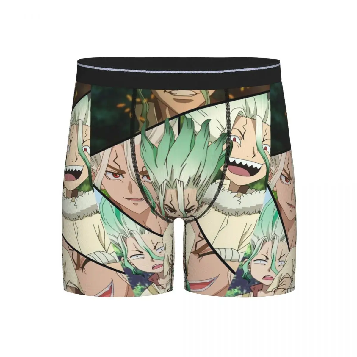

Long Boxer Underpants Shorts Senku Ishigami Dr Stone Apan Anime Panties Male Soft Underwear for Homme Man Boyfriend Gifts
