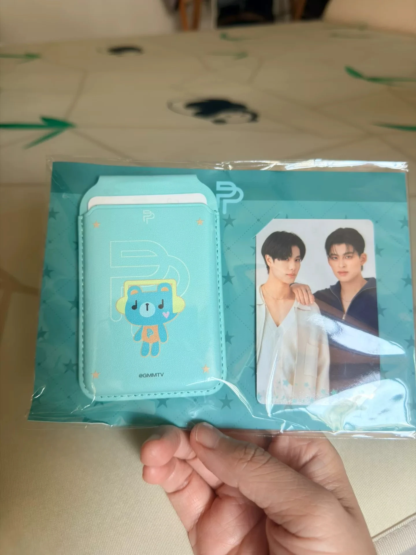 Official In Stock Gmmtv Thailand Stars Pondphuwin Permpoon Aouboom Ceri Magsafe Wallet Stand