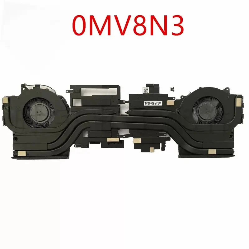 Brand New Original Fan Copper Tube Cooling Module 0MV8N3 0GYXJ1 for Dell Alienware M17 R5 AMD